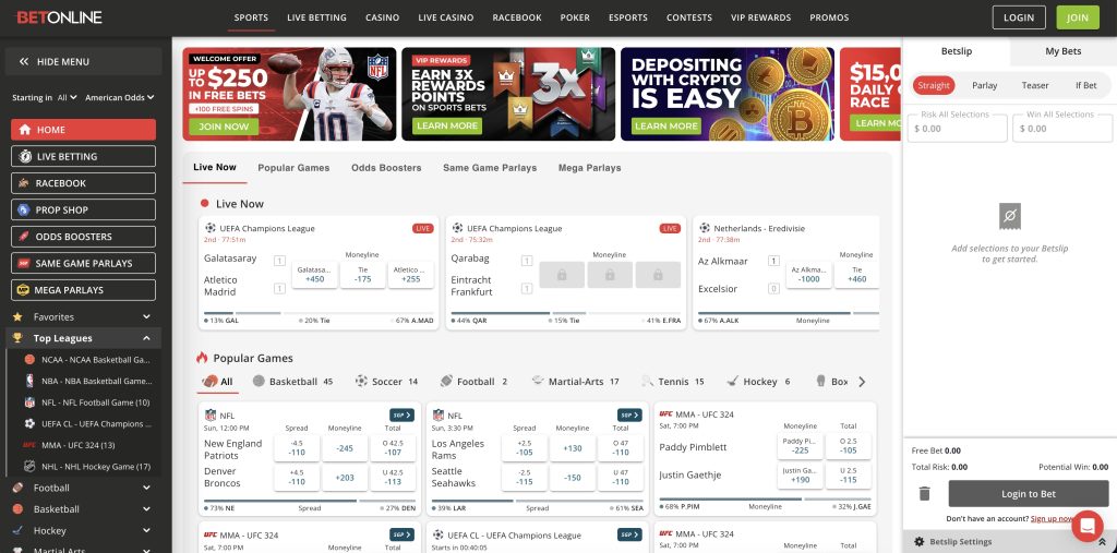 BetOnline Offshore Sports Betting Site